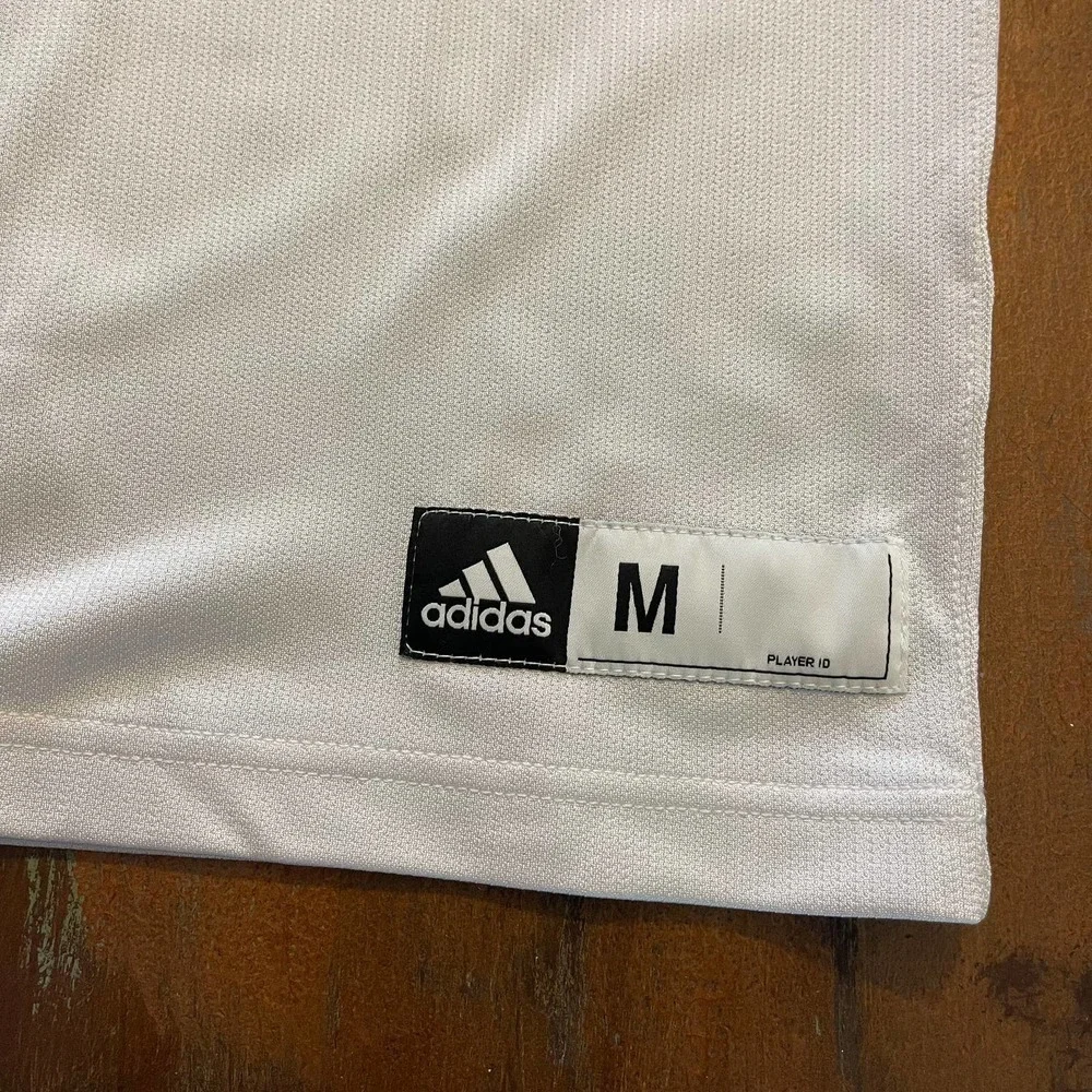 Adidas Men's Boy's Blank Team Jersey White Size Medium